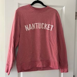 Red nantucket sweatshirt.